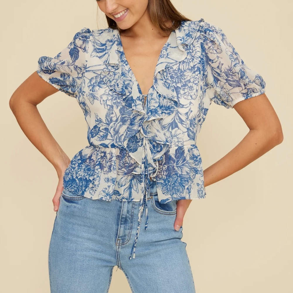 Lucy Paris Bee Ruffle top